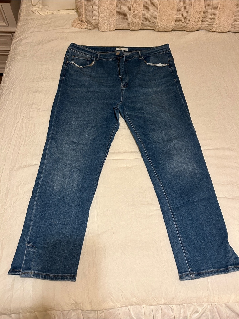 Risen Jeans  Classic Dark Blue Women’s - Casual Straight Leg 2XL